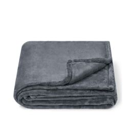 Brand Lab Fleece Blanket in Charcoal - thumbnail 1