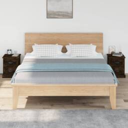 Berkfield Home Durable Bedside Cabinets 2 pcs Smoked Oak 39x39x47.5 cm Engineere in Brown - thumbnail 1