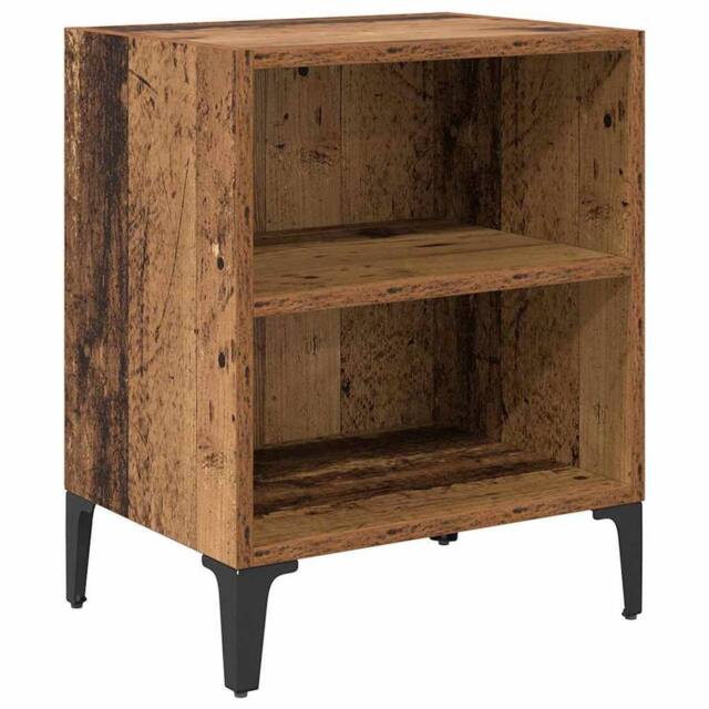 Berkfield Home Bedside Cabinet Old Wood 40x30x50 cm Engineered Wood in Brown - Size: 40 x 30 x 50 cm - image 1