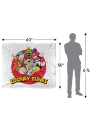 Warner Brothers Looney Tunes Officially Licensed Silky Touch Super Soft Throw Blanket 152 x 127 cm in White - thumbnail 5