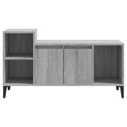 Berkfield Home TV Cabinet Grey Sonoma 100x35x55 cm Engineered Wood - Size: 100 x 35 x 55 cm - thumbnail 5
