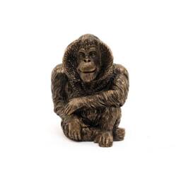 Jardinopia Orangutan Plant Pot Feet - Set of 3 - L10.2 x W7 x H9 cm in Bronze - thumbnail 2