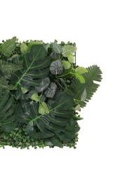Living and Home 40x60cm Artificial Grass Fake Plant Wall Panel Mixed Foliage - UV-Resistant, DIY Decor in Green - Size: 40x60 cm - thumbnail 7