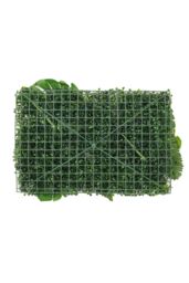 Living and Home 40x60cm Artificial Grass Fake Plant Wall Panel Mixed Foliage - UV-Resistant, DIY Decor in Green - Size: 40x60 cm - thumbnail 5
