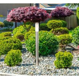 Netlighting Boston Outdoor Bollard Stainless Steel IP44 1x E27 3000K in Grey - thumbnail 6