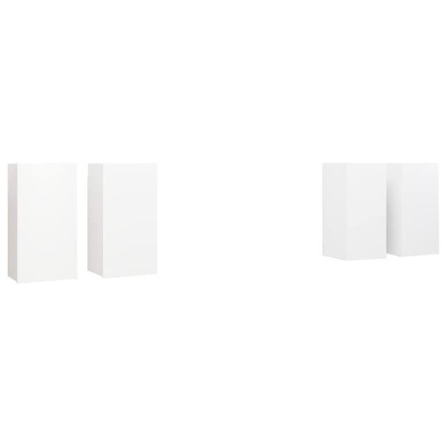Berkfield Home TV Cabinets 4 pcs White 30.5x30x60 cm Engineered Wood - image 1