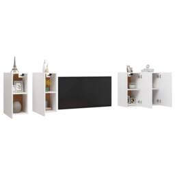 Berkfield Home TV Cabinets 4 pcs White 30.5x30x60 cm Engineered Wood - thumbnail 3