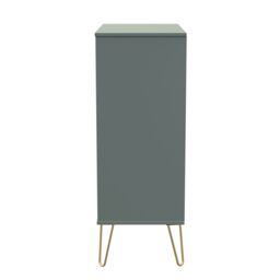 Ready Assembled 2 U Dallas 5 Drawer Chest (Ready Assembled) in Pale Green - Size: Large - thumbnail 2