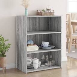 Berkfield Home Sideboard Grey Sonoma 70x41x93 cm Engineered Wood - Size: 70 x 41 x 93 cm - thumbnail 1