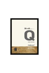 nielsen Quadrum 30 x 40cm Wooden Picture Frame With Protective Glass Front in Black - Size: 30 x 40 cm - thumbnail 1