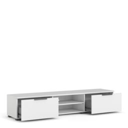 Furniture To Go Match TV Unit 2 Drawers 2 Shelf in White - thumbnail 4