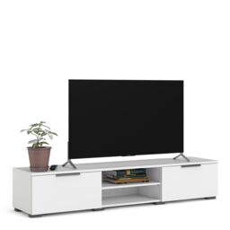 Furniture To Go Match TV Unit 2 Drawers 2 Shelf in White - thumbnail 6