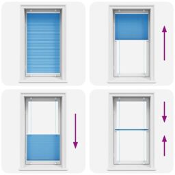 Berkfield Home Pleated Blind Blue 80x100 cm Fabric Width 79.4 cm Polyester - thumbnail 5