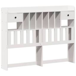 Berkfield Home Bookcase Bed without Mattress White 140x200cm Solid Wood Pine - Size: 140x200 cm - thumbnail 7