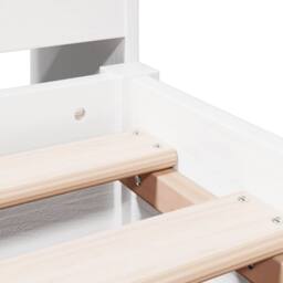 Berkfield Home Bookcase Bed without Mattress White 140x200cm Solid Wood Pine - Size: 140x200 cm - thumbnail 9