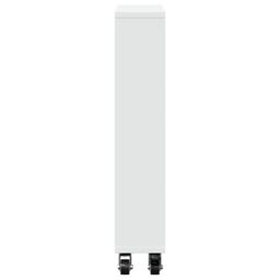 Berkfield Home Narrow Storage Trolley White 48x13x68 cm Engineered Wood - Size: 48 x 13 x 68 cm - thumbnail 5