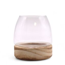 KDMD Mini Terarium on Natural Tung Wood in Brown - thumbnail 2