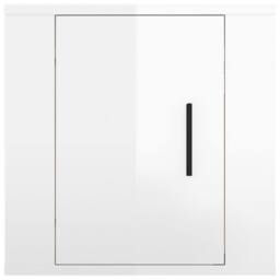 Berkfield Home Wall Mounted TV Cabinet High Gloss White 40x34, 5x40 cm - thumbnail 5