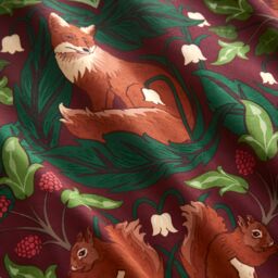 Portfolio Home Bowland Animal Print Duvet Cover Quilt Set with Pillowcase in Red - Size: King - thumbnail 3
