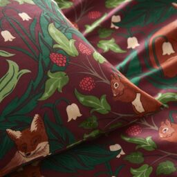 Portfolio Home Bowland Animal Print Duvet Cover Quilt Set with Pillowcase in Red - Size: King - thumbnail 2