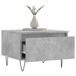 Berkfield Home Coffee Tables 2 pcs Concrete Grey 50x46x35 cm Engineered Wood - Size: 50 x 46 x 35 cm - thumbnail 4