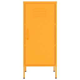 Berkfield Home Storage Cabinet Mustard Yellow 42.5x35x101.5 cm Steel - thumbnail 3
