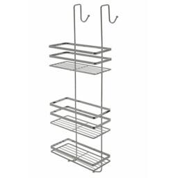 FLAVORA Shower Caddy Hanging Shower Shelf Bathroom Shower in Silver - Size: 180 cm width x 180 cm drop - thumbnail 3
