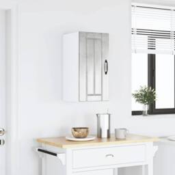 Berkfield Home Kitchen Wall Cabinet Lucca Concrete Grey Engineered Wood - thumbnail 3