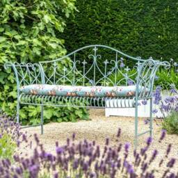 Ascalon Design Ltd Vintage Bench - L147 x W49.5 x H93 cm - Antique Blue - thumbnail 2