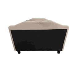 Furniture Maxi Men's Retro PU Leather Upholstered Bed Frame Double Bed Frame in Cream - thumbnail 7