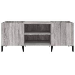 Berkfield Home Record Cabinet Grey Sonoma 121x38x48 cm Engineered Wood - Size: 121 x 38 x 48 cm - thumbnail 5