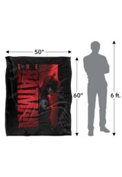 DC Comics The Batman (2022) The Batman Vertical Tiles Blanket 152 x 127 cm in White - thumbnail 5
