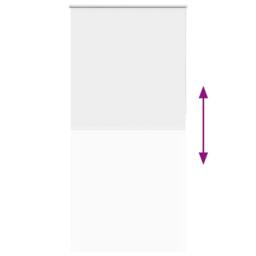 Berkfield Home Roller Blind Blackout White 100x210 cm Fabric Width 95.7 cm Polyester - thumbnail 9