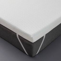 NESTLUNE 112*185*5CM Mattress Topper Memory Foam + Storage Bag Set in White - Size: Cot - thumbnail 6