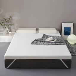NESTLUNE 112*185*5CM Mattress Topper Memory Foam + Storage Bag Set in White - Size: Cot - thumbnail 4