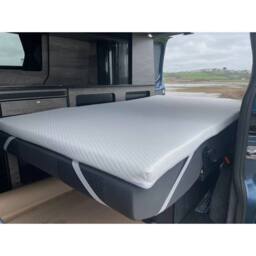 NESTLUNE 112*185*5CM Mattress Topper Memory Foam + Storage Bag Set in White - Size: Cot - thumbnail 3