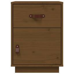 Berkfield Home Beautiful Bedside Cabinets 2 pcs Honey Brown 40x34x55 cm Solid Wo - Size: 40 x 34 x 55 cm - thumbnail 6