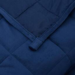 Berkfield Home Weighted Blanket Blue 200x200 cm 13 kg Fabric - thumbnail 5