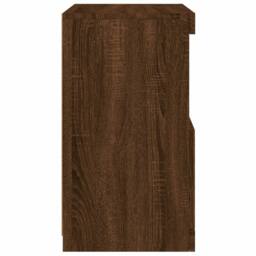 Berkfield Home Sideboard with LED Lights Brown Oak 41x37x67 cm - Size: 41 x 37 x 67 cm - thumbnail 8