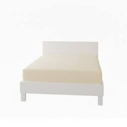Snug City Polycotton Fitted Sheet Extra Deep 40cm Skirt Easy Care in Cream - Size: Small Double - thumbnail 2
