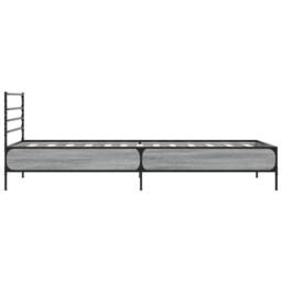 Berkfield Home Bed Frame without Mattress Grey Sonoma 100x200 cm - thumbnail 5