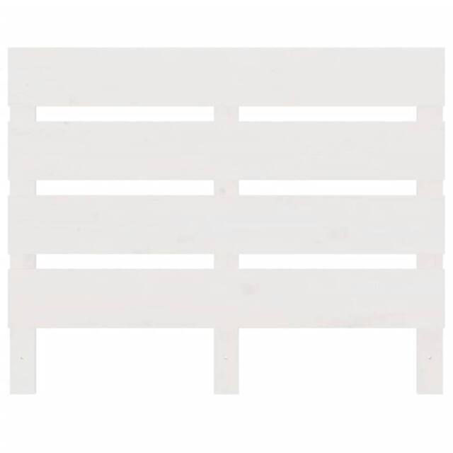 Berkfield Home Headboard White 75x3x80 cm Solid Wood Pine - Size: 75 x 3 x 80 cm - image 1