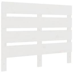 Berkfield Home Headboard White 75x3x80 cm Solid Wood Pine - Size: 75 x 3 x 80 cm - thumbnail 3