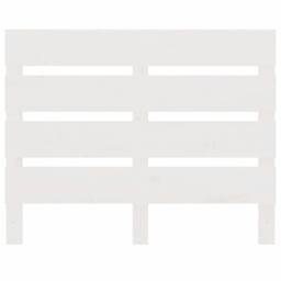 Berkfield Home Headboard White 75x3x80 cm Solid Wood Pine - Size: 75 x 3 x 80 cm - thumbnail 1