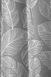Fusion 'Matteo' 100% Cotton Light Filtering Pair of Eyelet Curtains in Grey - Size: 168 cm width x 229 cm drop - thumbnail 3