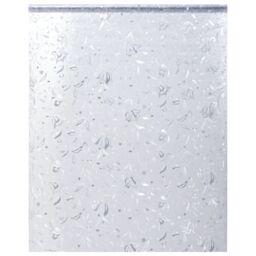 Berkfield Home Window Film Frosted Flowers Pattern 90x500 cm PVC in Black - thumbnail 1