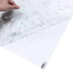 Berkfield Home Window Film Frosted Flowers Pattern 90x500 cm PVC in Black - thumbnail 6