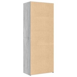 Berkfield Home Highboard Grey Sonoma 70x41x185 cm Engineered Wood - Size: 70 x 41 x 185 cm - thumbnail 6