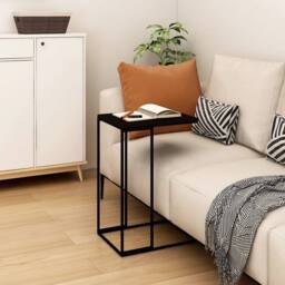 Berkfield Home Side Table Black 40x30x59 cm Engineered Wood - Size: 40 x 30 x 59 cm