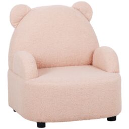 AIYAPLAY Armchair, Bear Shaped Toddler Chair for Bedroom in Pink - thumbnail 2